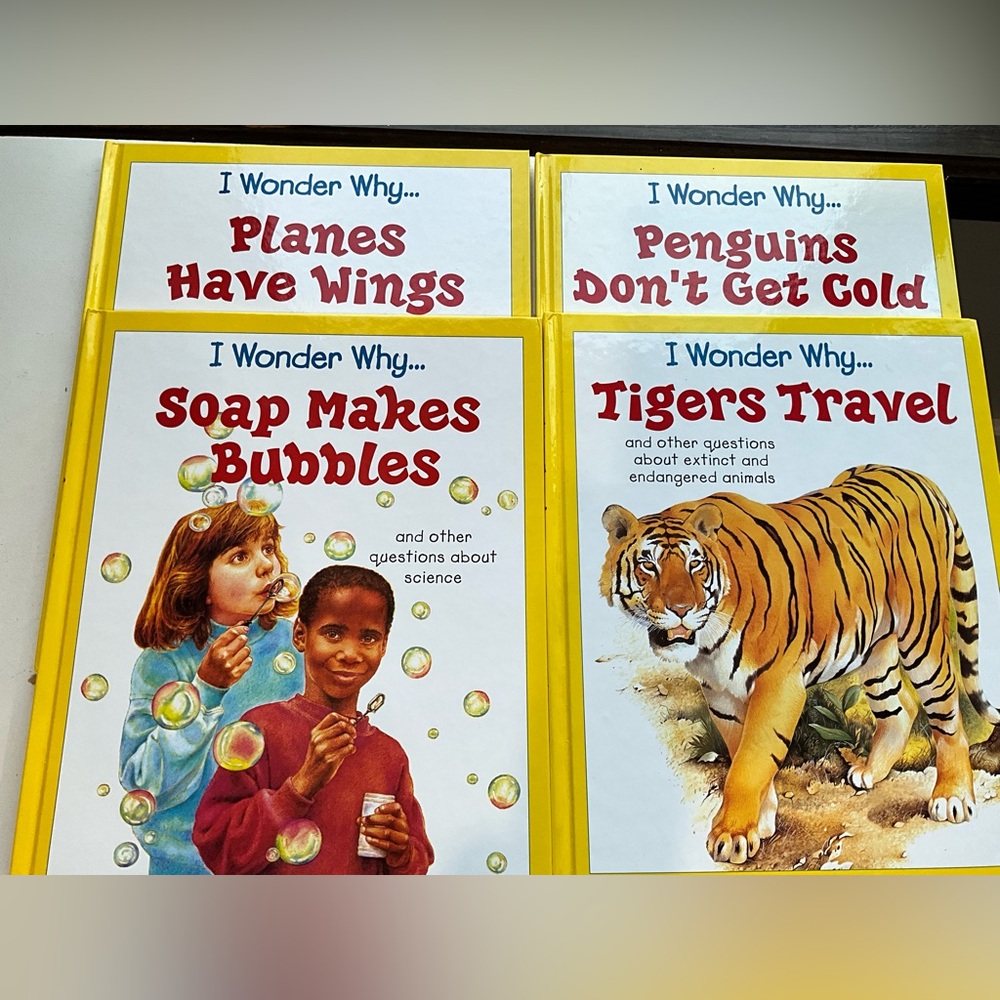 Vintage Set of 4 Reader’s Digest I Wonder Why Children’s Book Series 1990’s